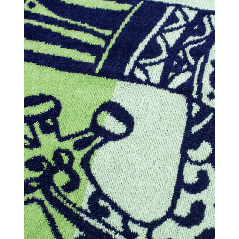 TOALLA JACQUARD GECKO AZUL + VERDE 3/3