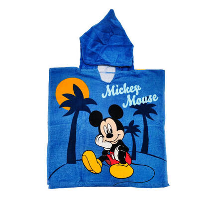 PONCHO ENFANT 60X120CM COTON DISNEY MICKEY MOUSE