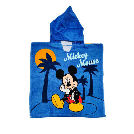 PONCHO ENFANT 60X120CM COTON DISNEY MICKEY MOUSE