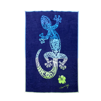 Jacquard handdoek salamander blauw - dubbel