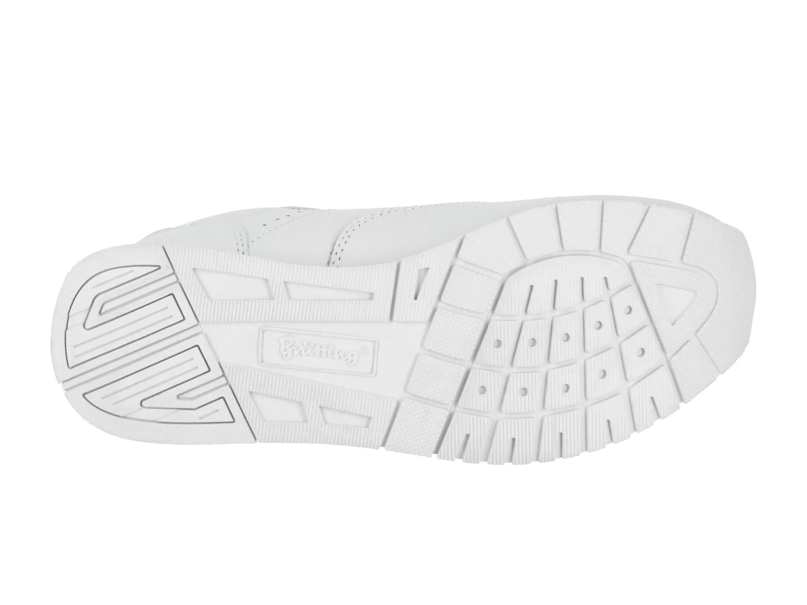 Chaussures - course - cuir, 3 scratchs, semelle amovible - blanc 6/6