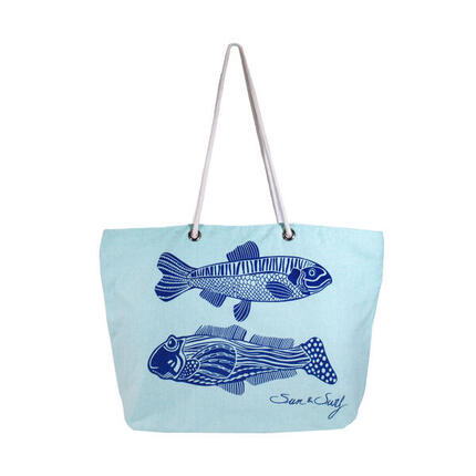 SAC FOUTA IMPRIMÉ POISSONS