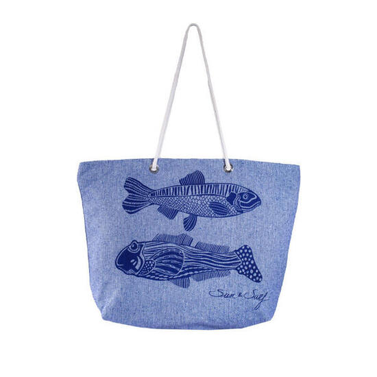 SAC FOUTA IMPRIMÉ POISSONS