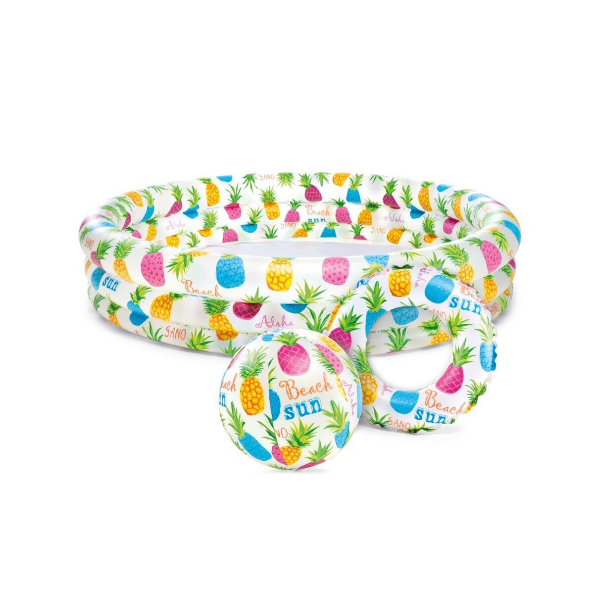 Intex 59469NP - Set Piscina Fantasia con Pallone e Salvagente, 132x28 cm 5/5