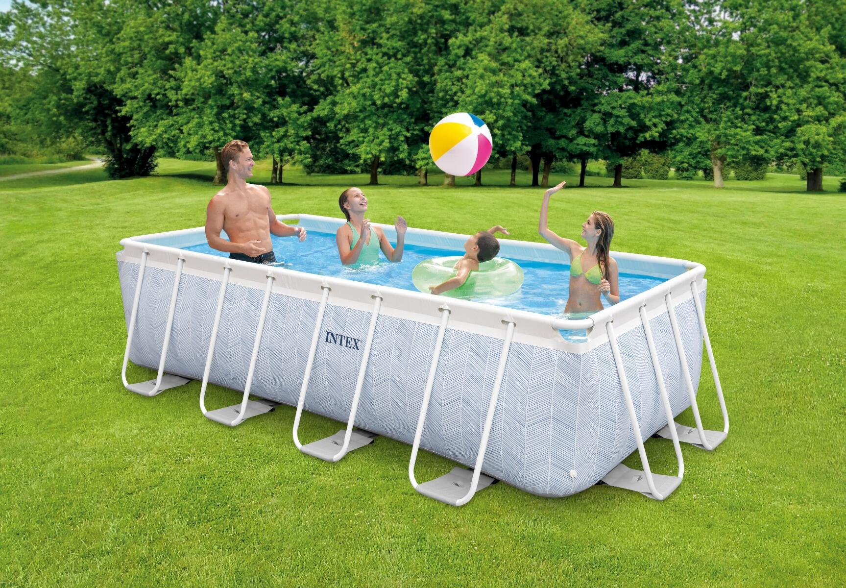 400 x 200 x 100 cm Intex Chevron Prism Frame Pool PREMIUM Set 2/5