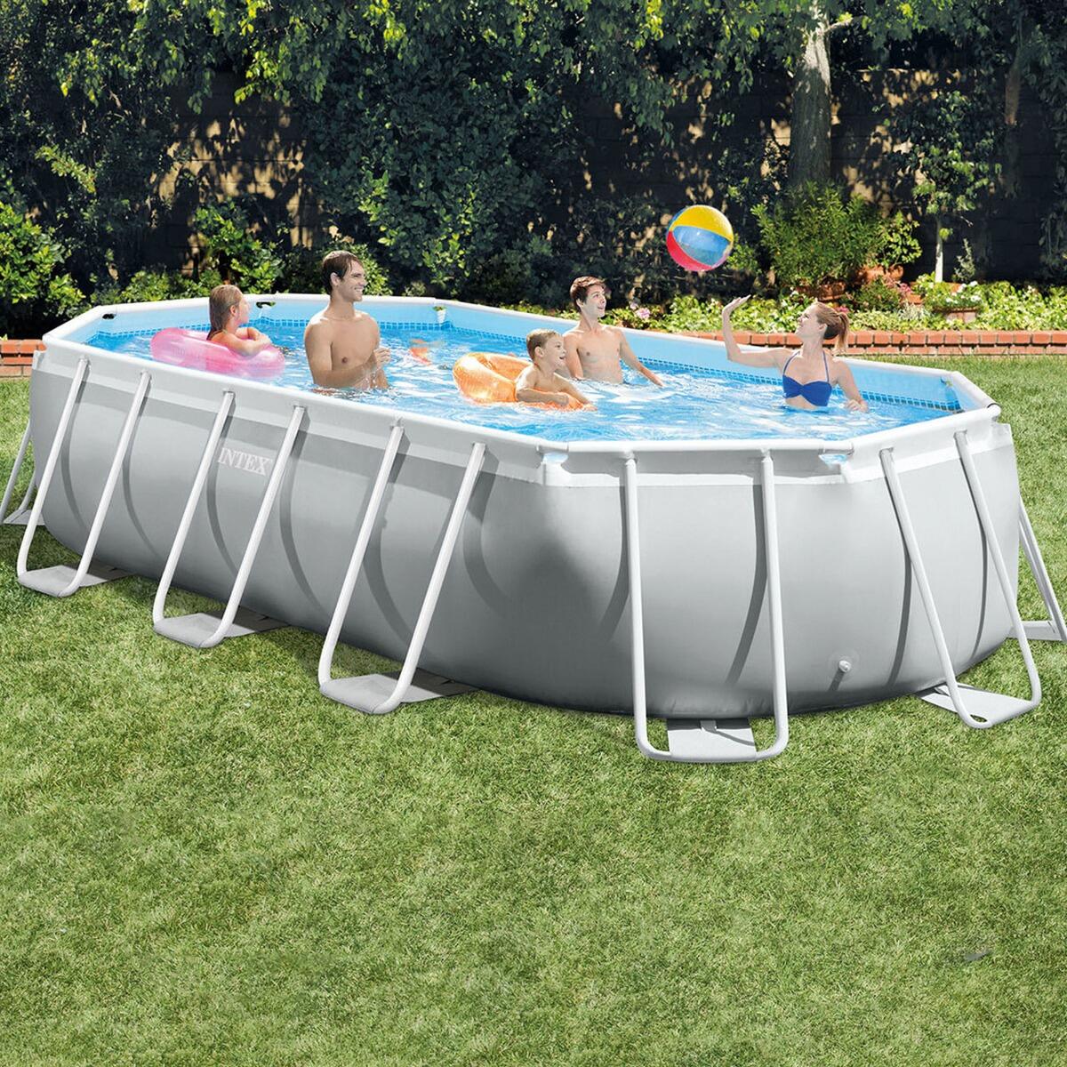503 x 274 x 122 cm Intex Prism Frame Pool Set oval 2/7