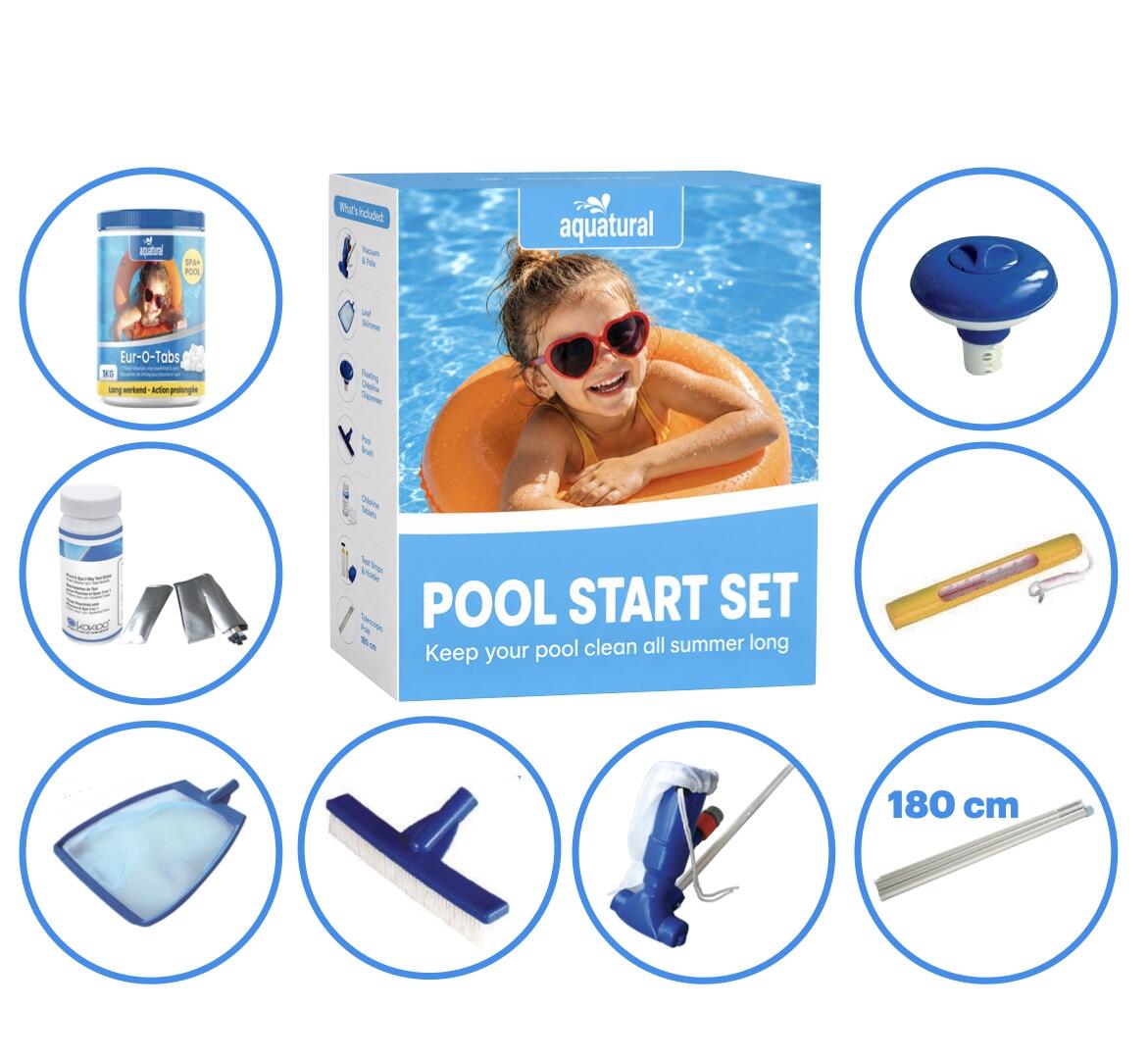 Aquatural Pool Start Set - Alles voor een schoon zwembad 2/5