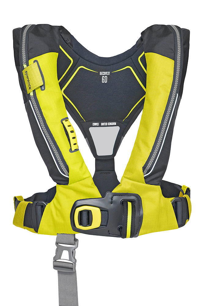 Deckvest 6D 170N gilet de sauvetage automatique avec harnais, jaune 2/5