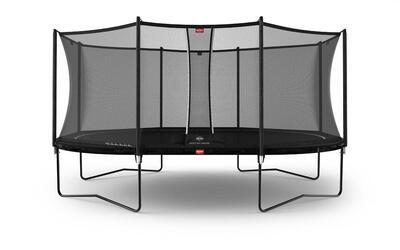 Trampolino Grand Favorit Regular 520 + Rete Sic. Comfort Nero
