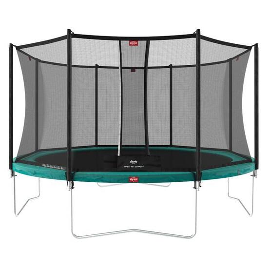 Trampoline Favorit Regular 380 + Filet Séc. Comfort Vert