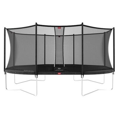 Trampolino Grand Favorit Regular 520 + Rete Sic. Comfort Nero