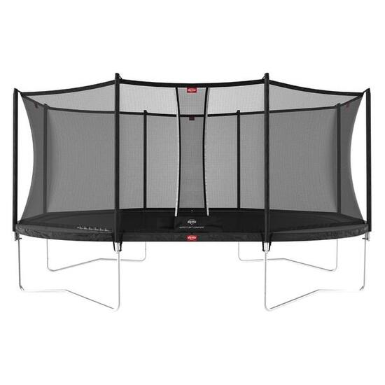 Trampolino Grand Favorit Regular 520 + Rete Sic. Comfort Nero