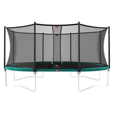 Trampolino Grand Favorit Regular 520 + Rete Sic. Comfort Nero
