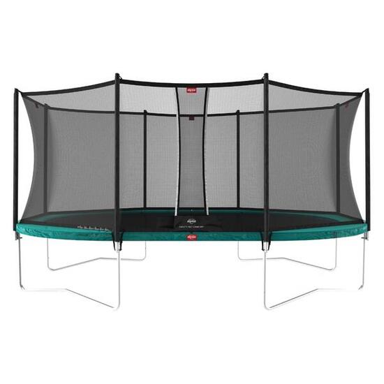 Trampolino Grand Favorit Regular 520 + Rete Sic. Comfort Nero