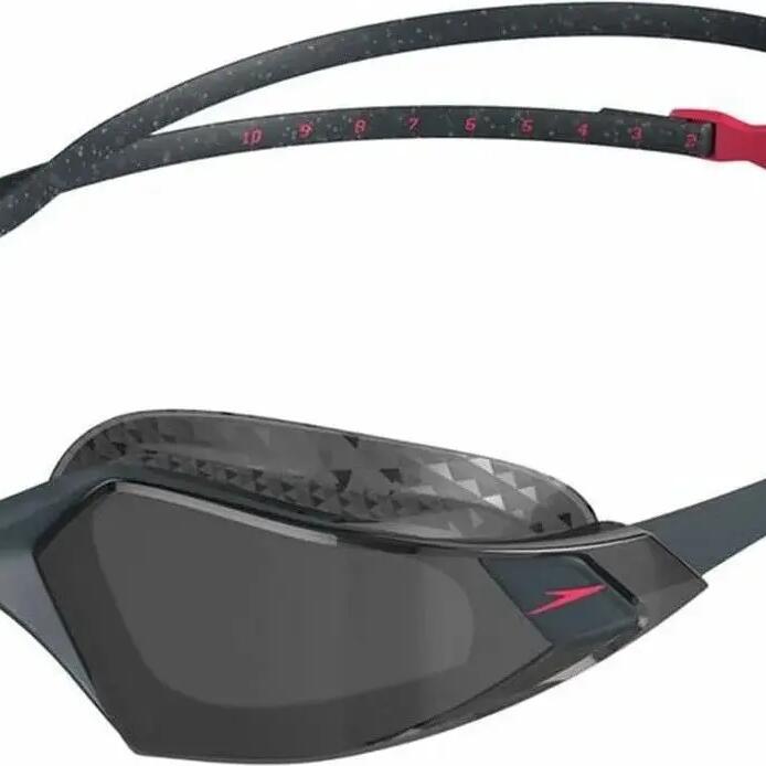 Speedo Aquapulse Pro Swim Goggles Grey / Red