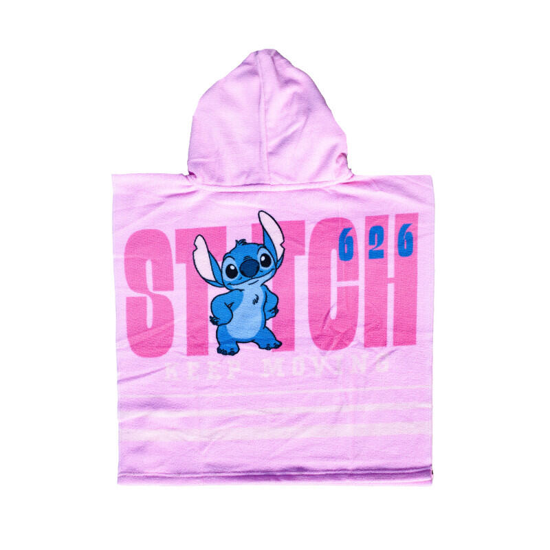 PONCHO ENFANT 50X100CM MICROFIBRE DISNEY STITCH 2/4