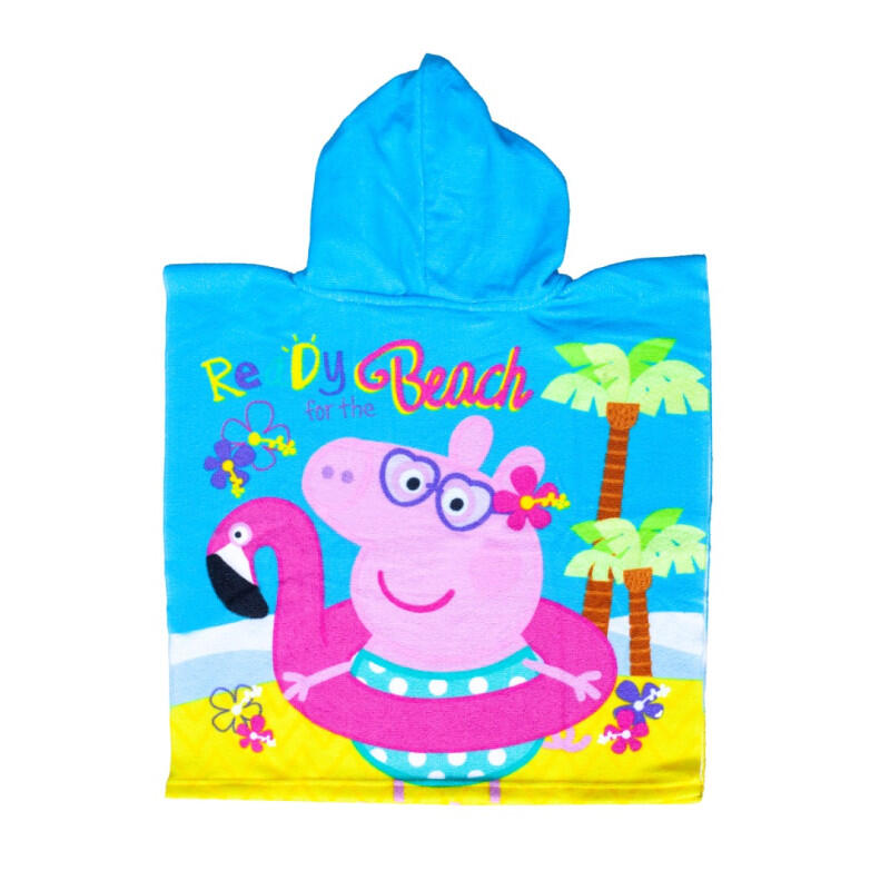 PONCHO ENFANT 50X100CM MICROFIBRE PEPPA PIG 2/3