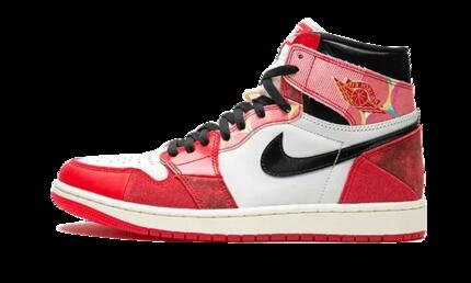 Chaussures - basket - bébé - hautes spider-man - aj1 - rouge/noir/blanc