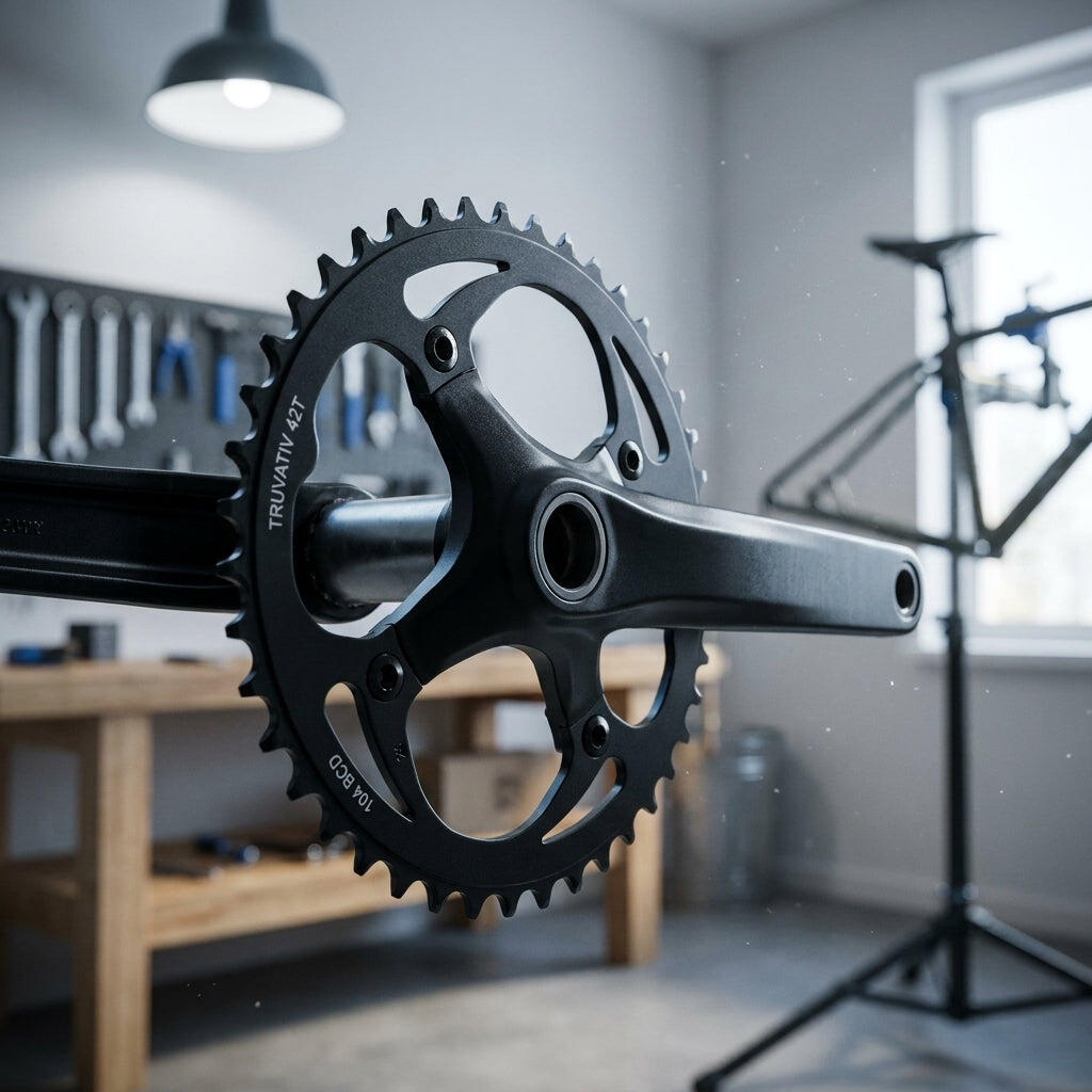 Plateau 42 dents, aluminium, single speed 2/3
