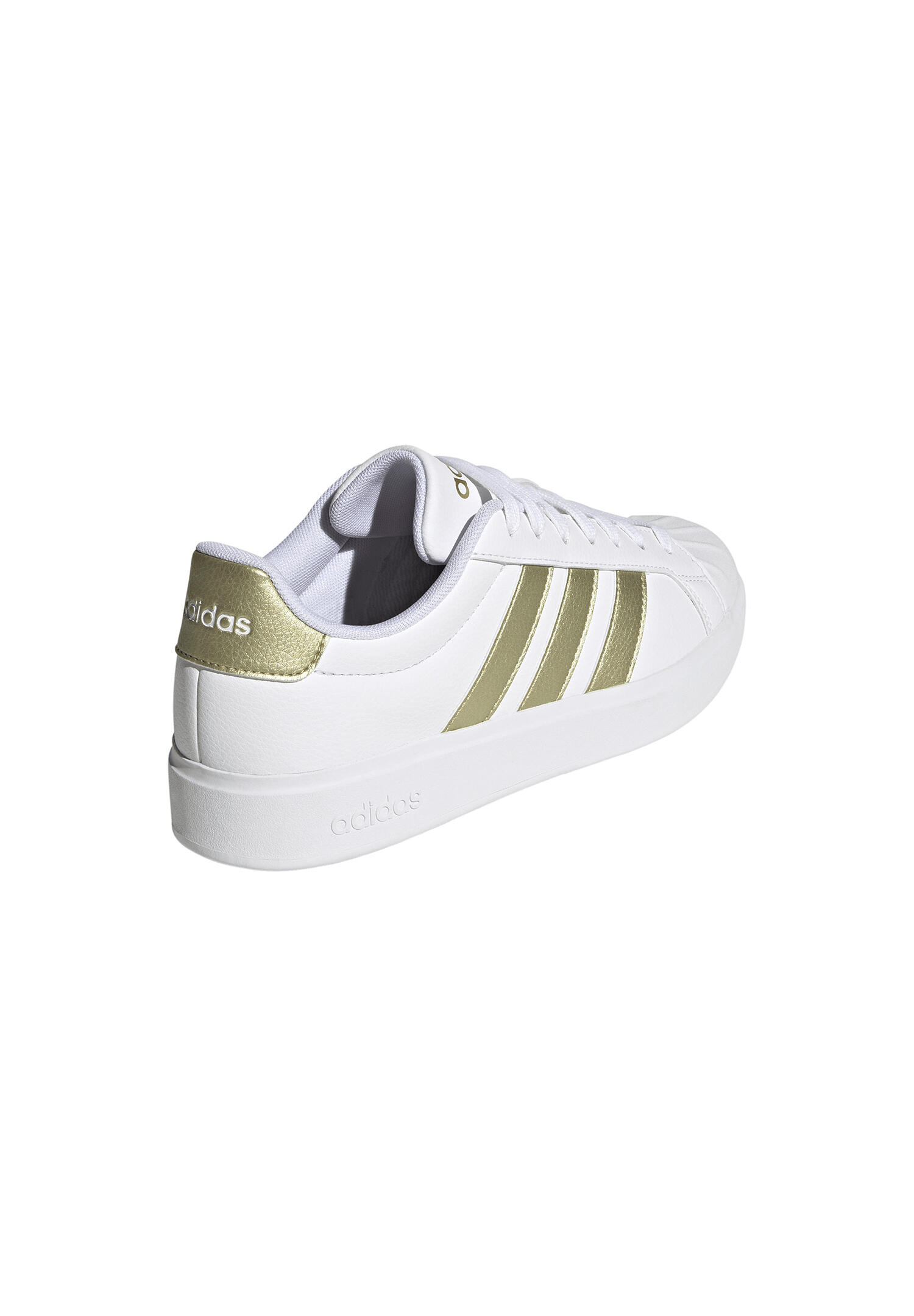 Adidas Damen STREETTALK Sneaker Frauen Streetstyle Schuhe IH4316 Weiß/Gold 3/7