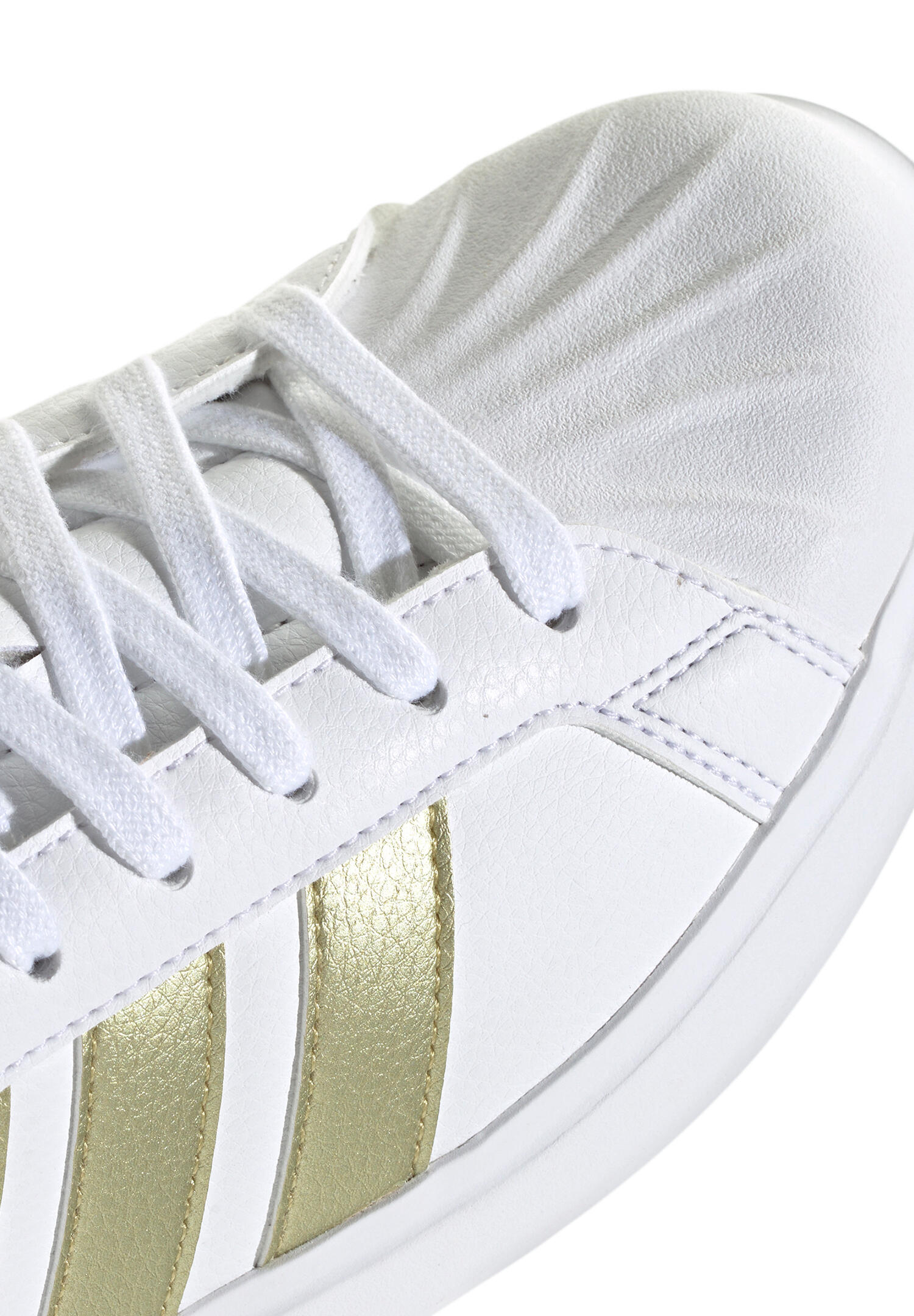 Adidas Damen STREETTALK Sneaker Frauen Streetstyle Schuhe IH4316 Weiß/Gold 4/7