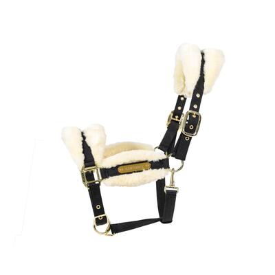 Nylon halster wol / bont soft naturel pony
