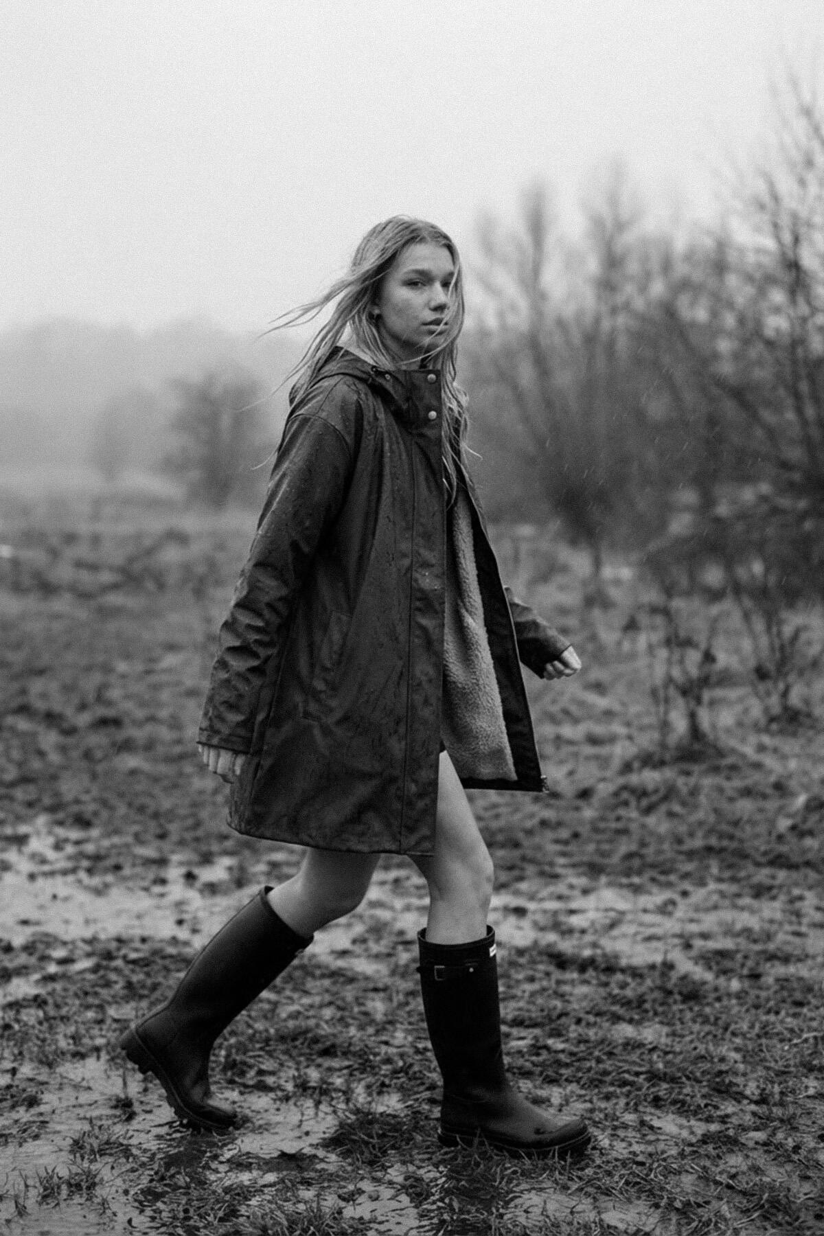 Impermeabile foderato Jennie, Deep Forest 3/7