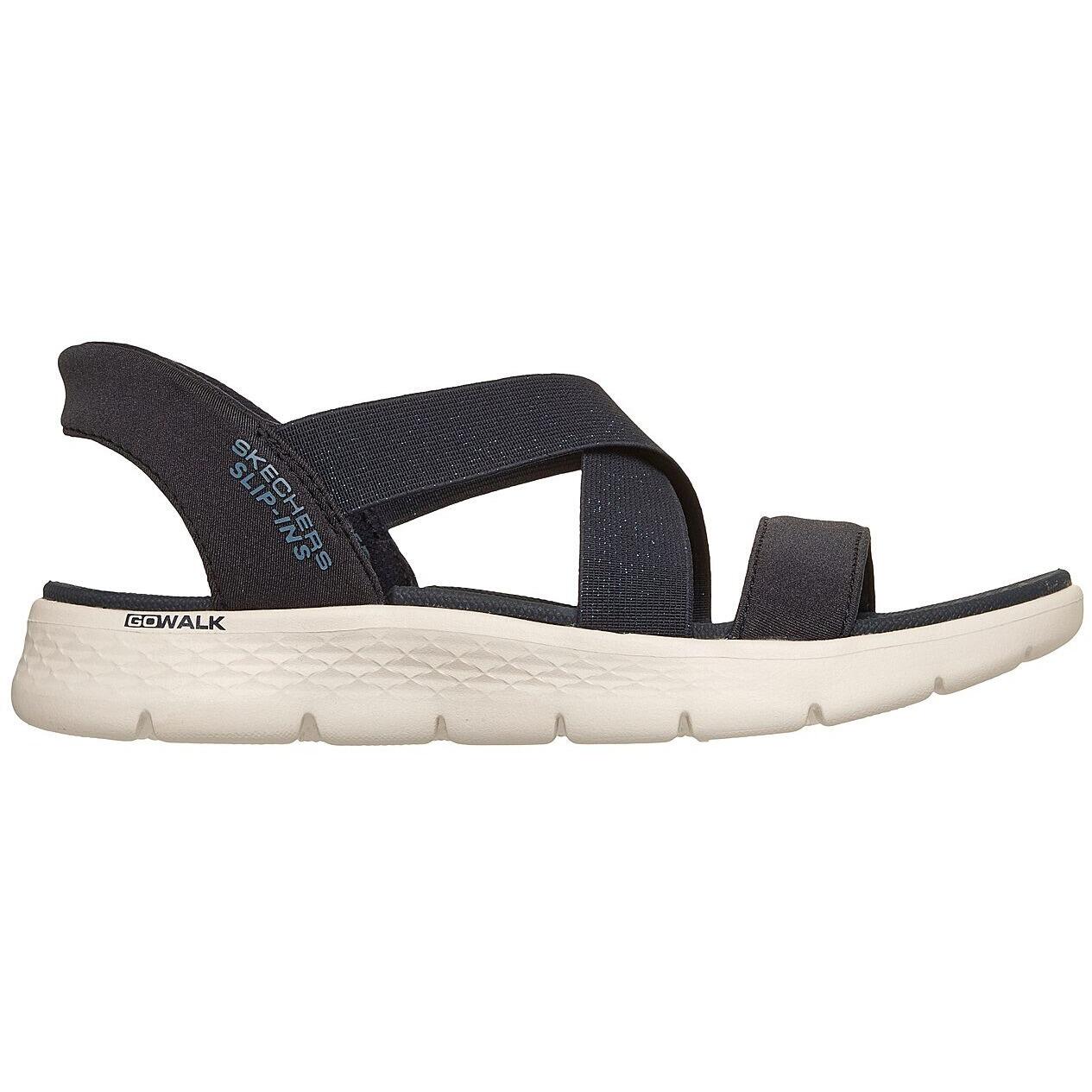 Sandalias Skechers Go Walk Flex Sandal - Glimmer, Azul, Mujer 3/5