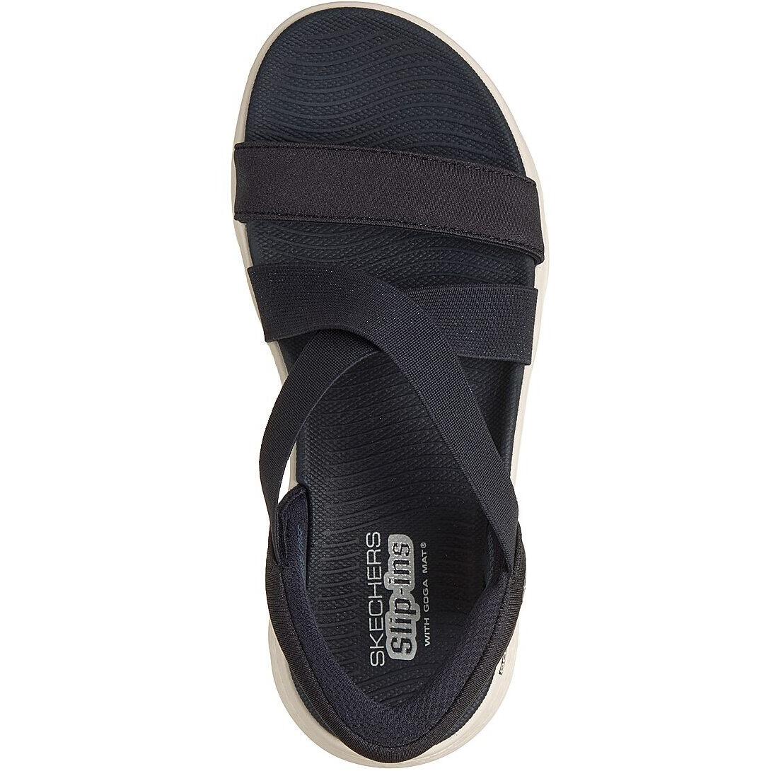 Sandalias Skechers Go Walk Flex Sandal - Glimmer, Azul, Mujer 2/5