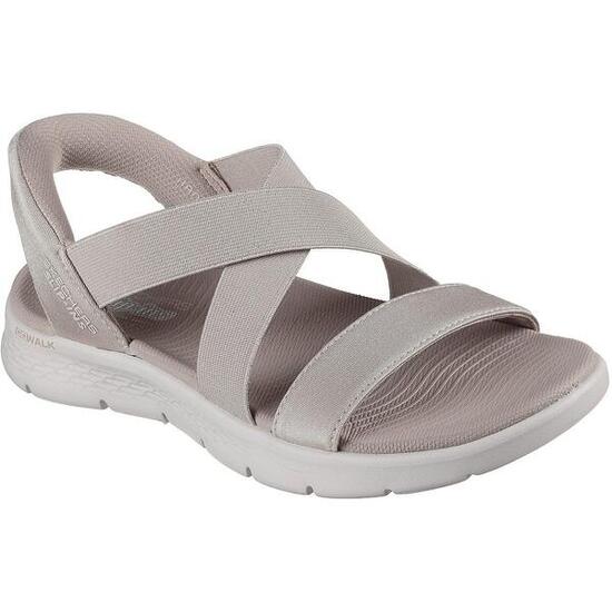 Sandali Skechers Go Walk Flex Sandal - Glimmer Beige Donne