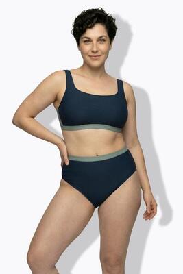 Dames bikini schelpstructuur zachte cups verstelbare bandjes