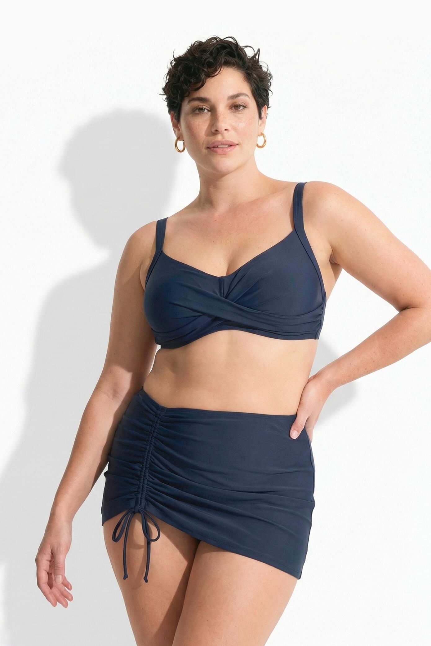 Femme Jupe de bain avec fronces culotte intégrée 5/7