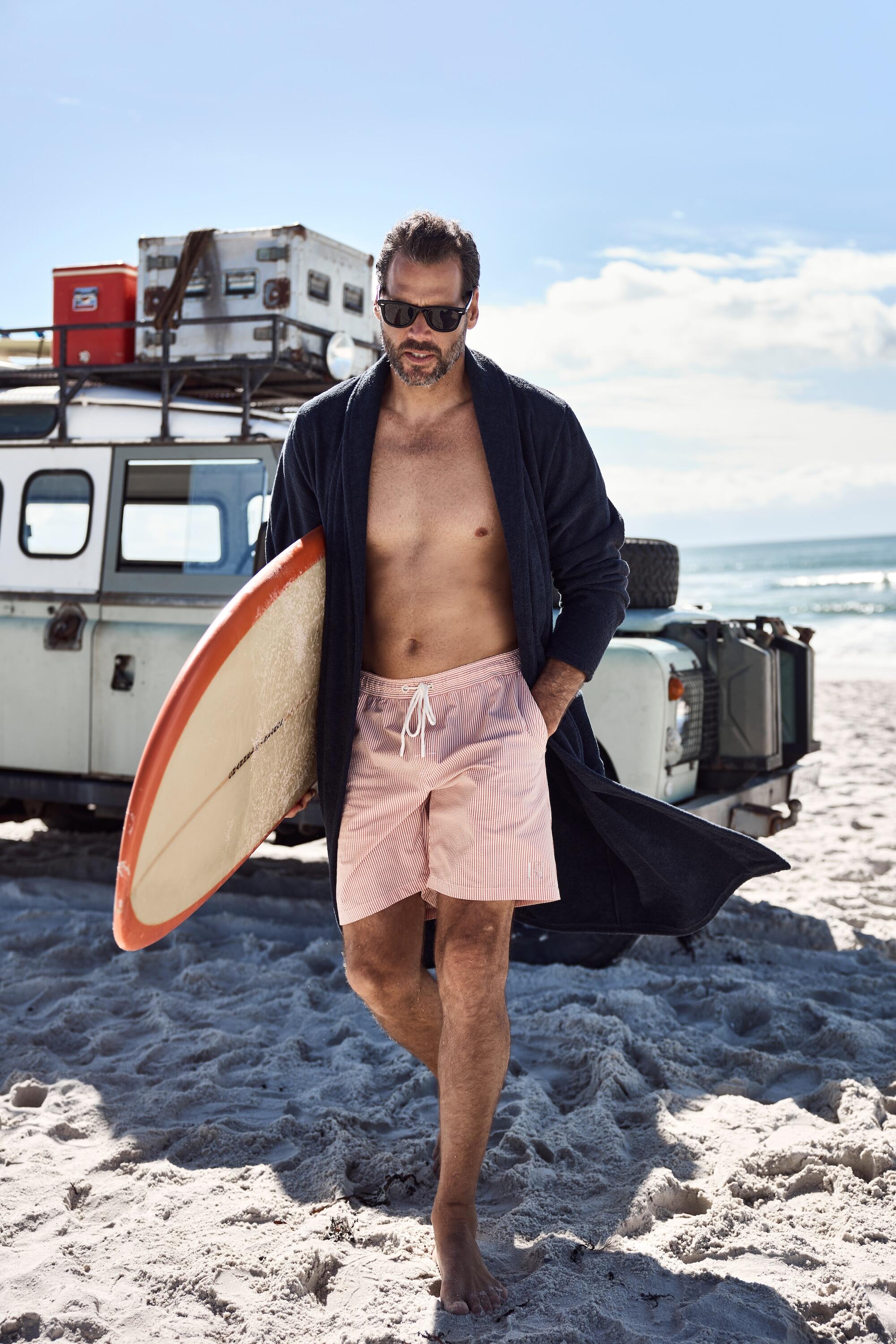 Hommes Short de bain en seersucker collection Beachwear séchage rapide QuickDry 5/5