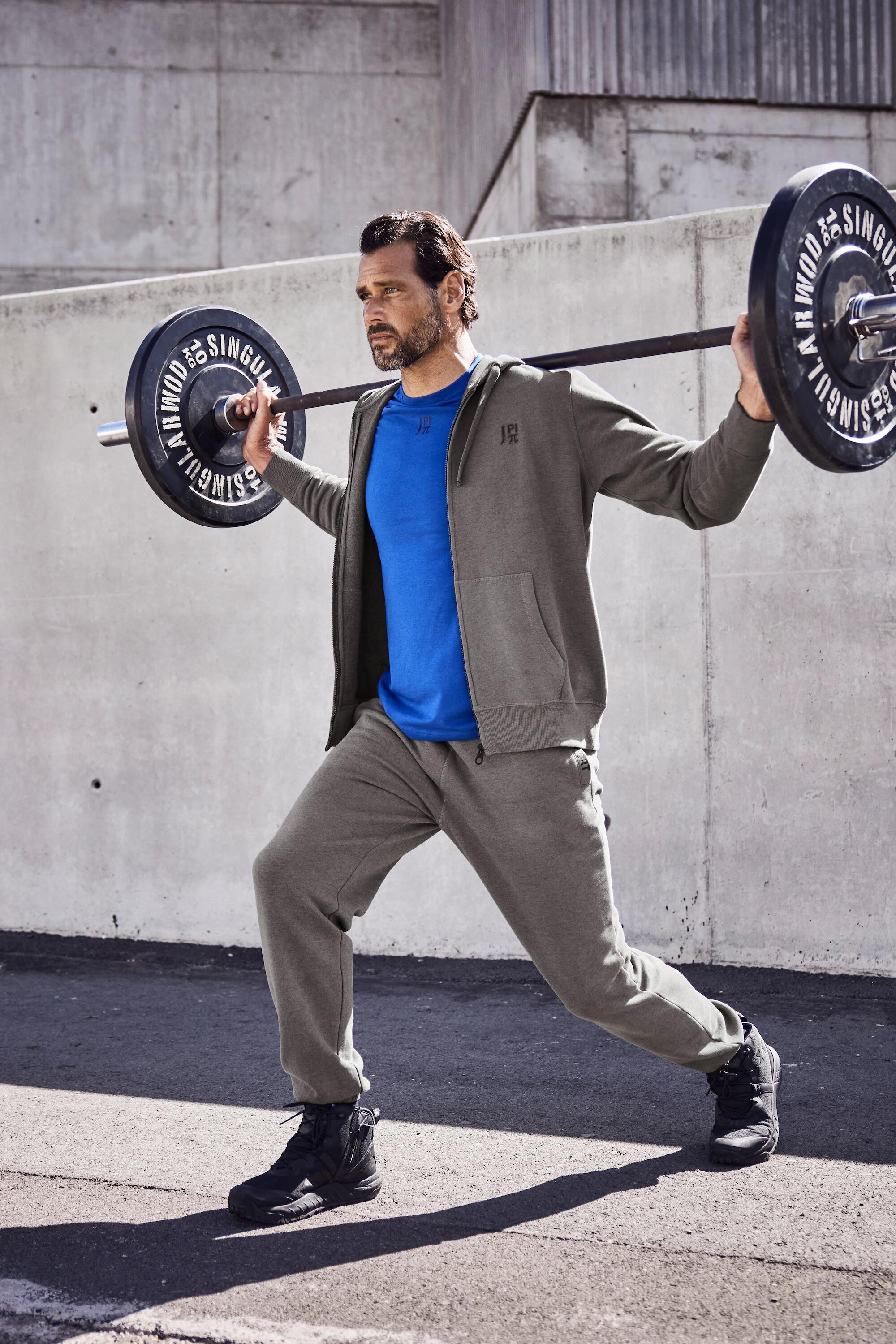 Hommes T-shirt de fitness à manches courtes col rond et imprimé dans le dos 5/5