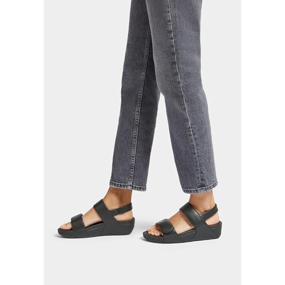 Lulu Adjustable Piel Negra | Fitflop Sandalias 6/7
