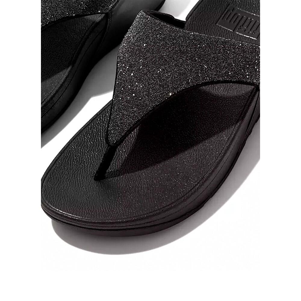 Chancla Ergonomica Mujer Fitflop Lulu Crystal Embellished Negro 2/7