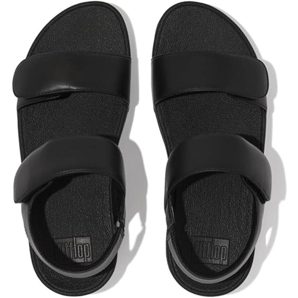 Lulu Adjustable Piel Negra | Fitflop Sandalias 5/7