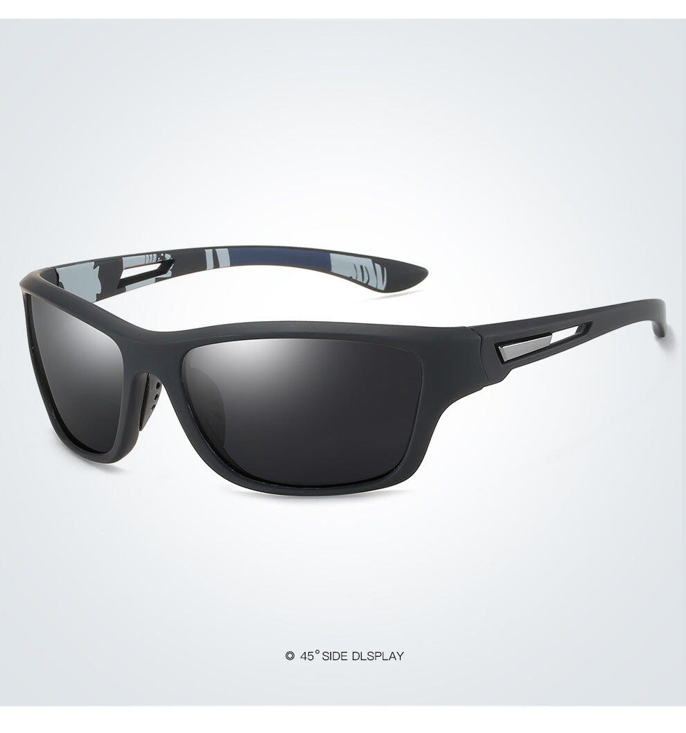 2 pcs Stylish Polarized Sports Sunglasses with UV Protection - Black