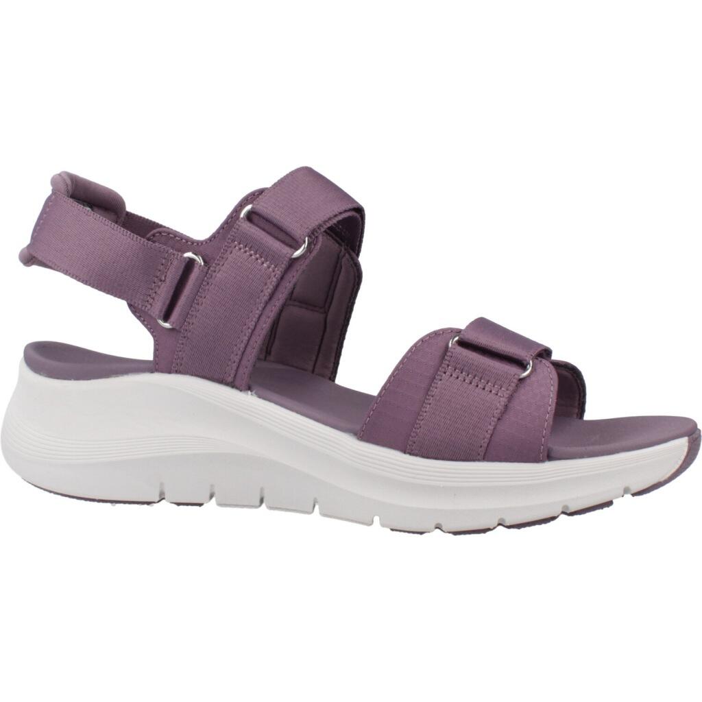 SandÁlias Rasas Mulher Skechers  Roxo 5/5