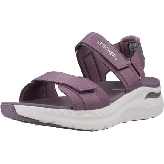 Platte Sandalen Dames Skechers Paars