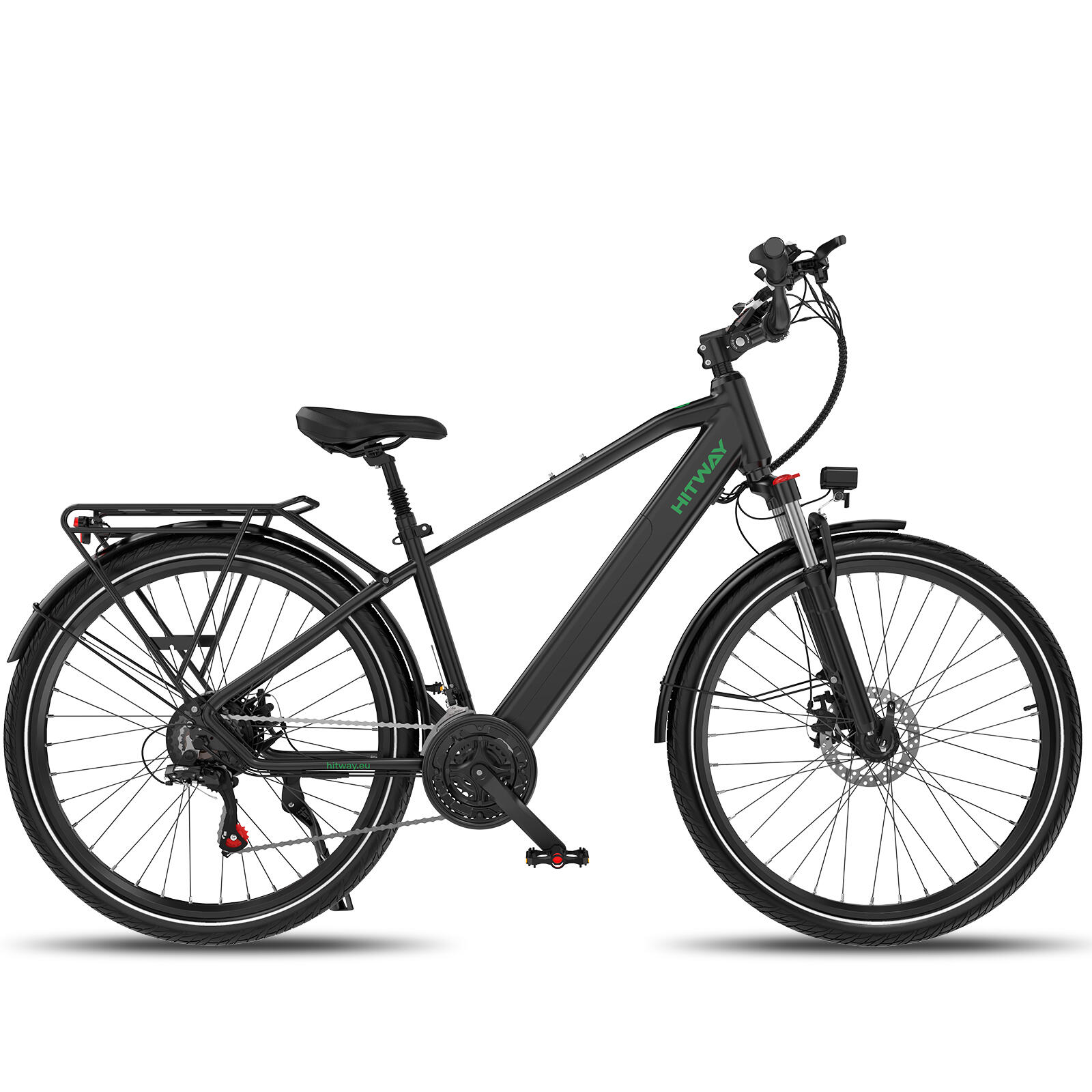 Bicicletă Electrică Trekking 27,5", 21 Viteze, 80 km, NFC/App BK7SPRO