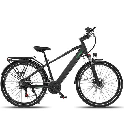 Vélo électrique trekking 27,5", VTC électrique 21 vitesses, 80 km, BK7SPRO