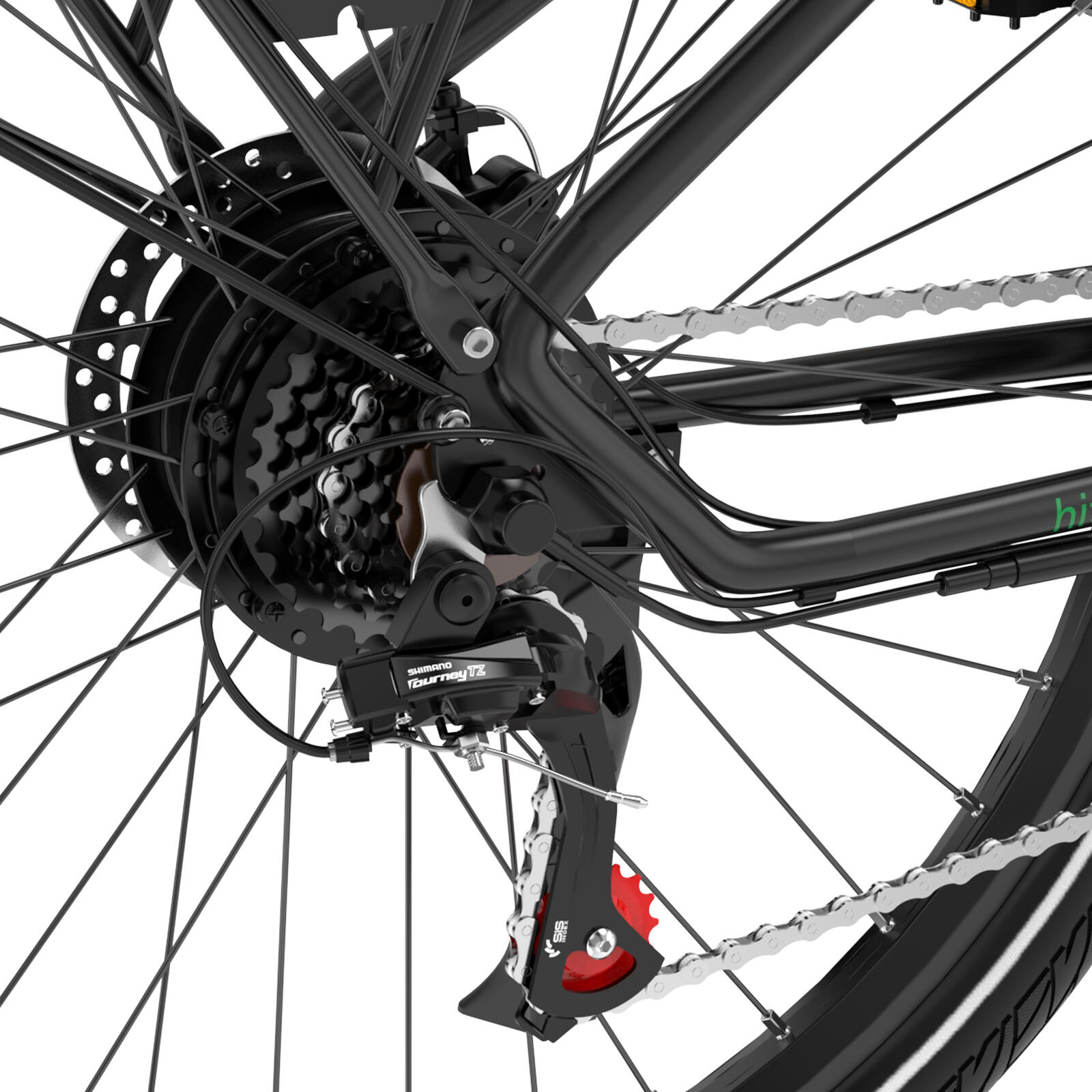 Hombre Bicicleta eléctrica trekking 27,5" 21 vel. batería extraíble BK7SPRO 4/7