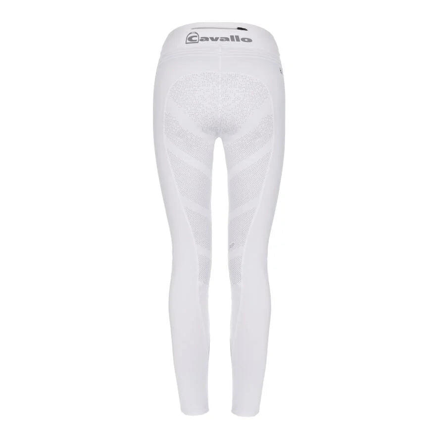 LIN RIDING LEGGINGS FULL GRIP WHITE JUNIOR 2/2
