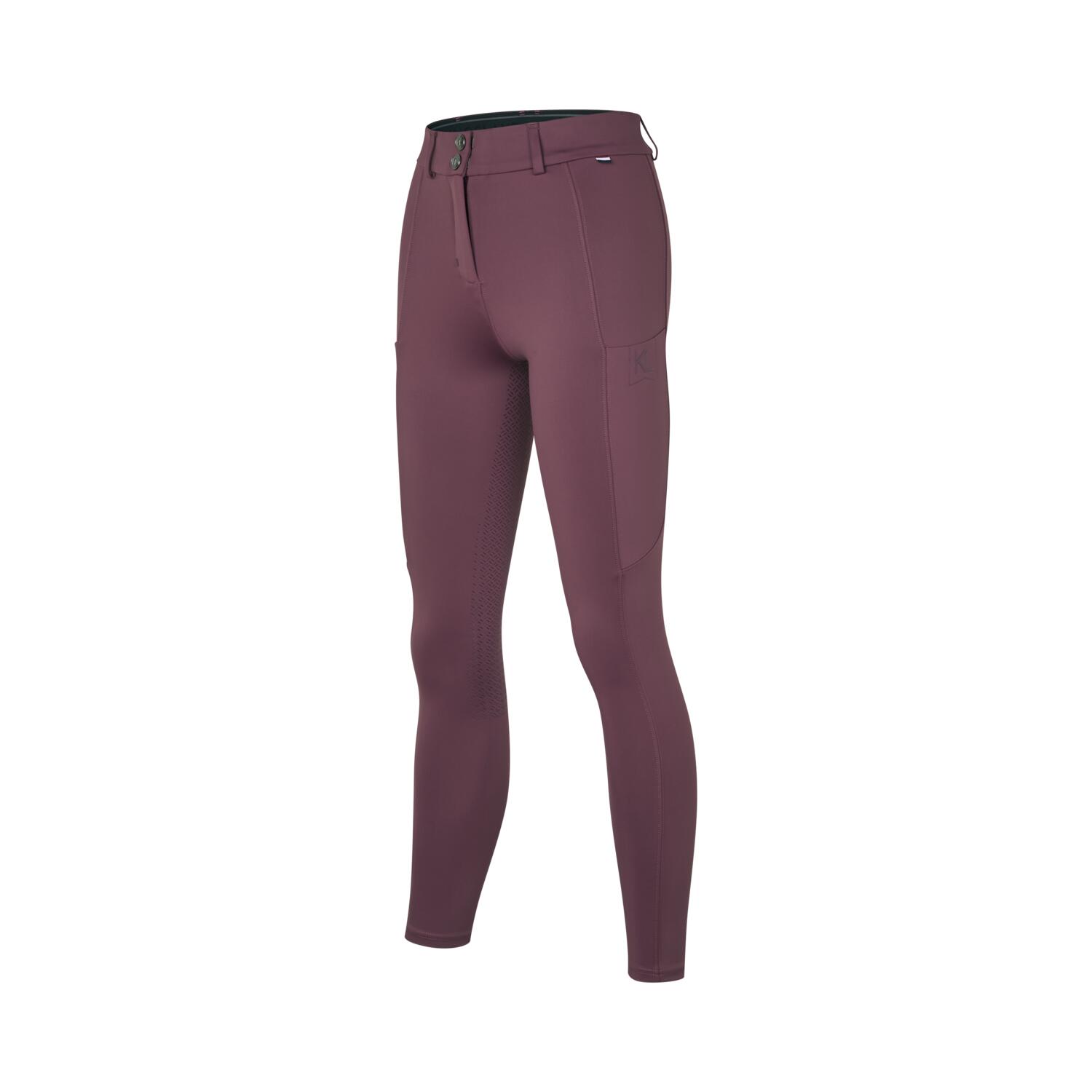 KLKAYA H SHAPE FULL GRIP REITHOSE PFLAUME WEIN DAMEN 1/2