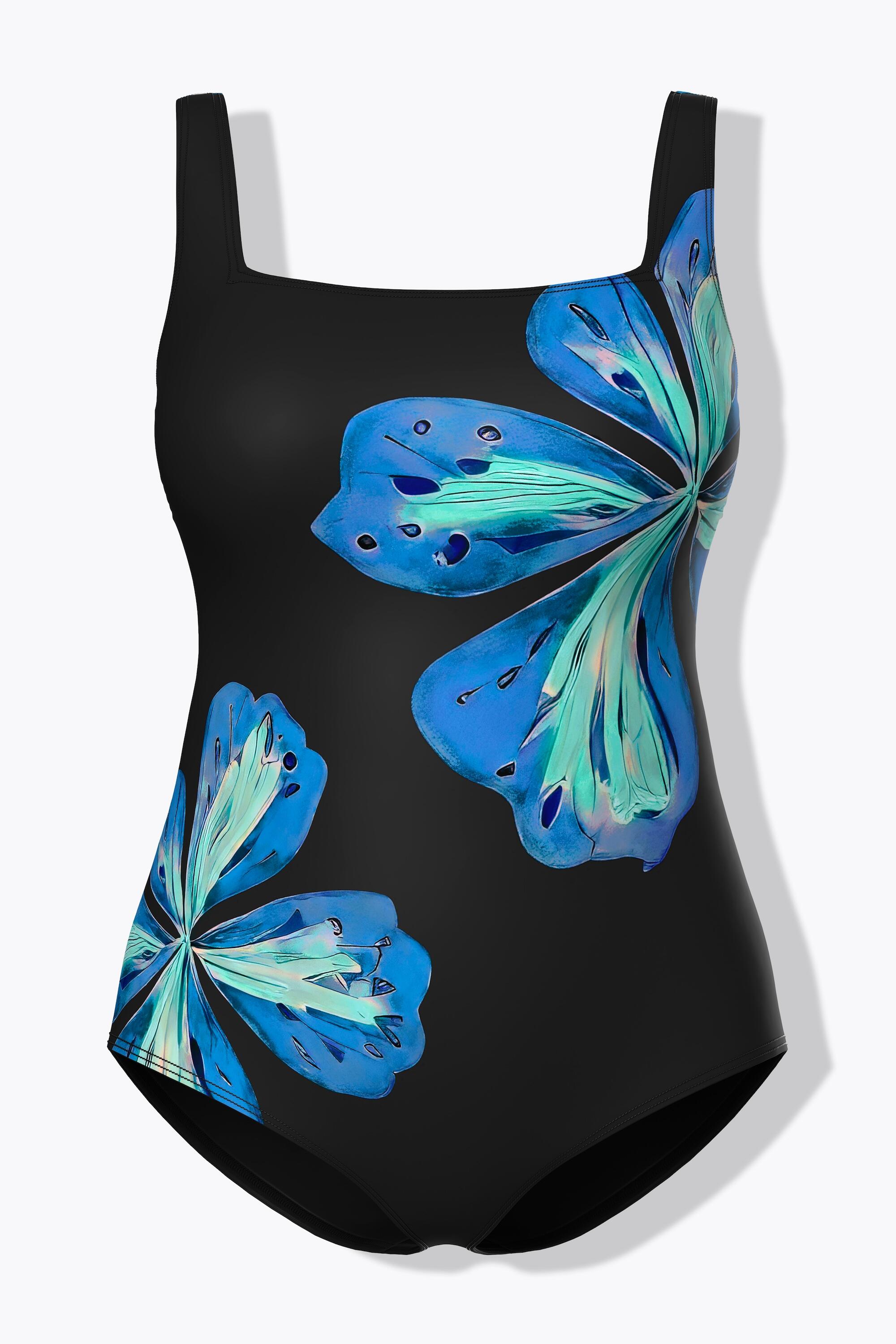 Femme Maillot de bain motif fleurs bonnets souples matière recyclée 7/7