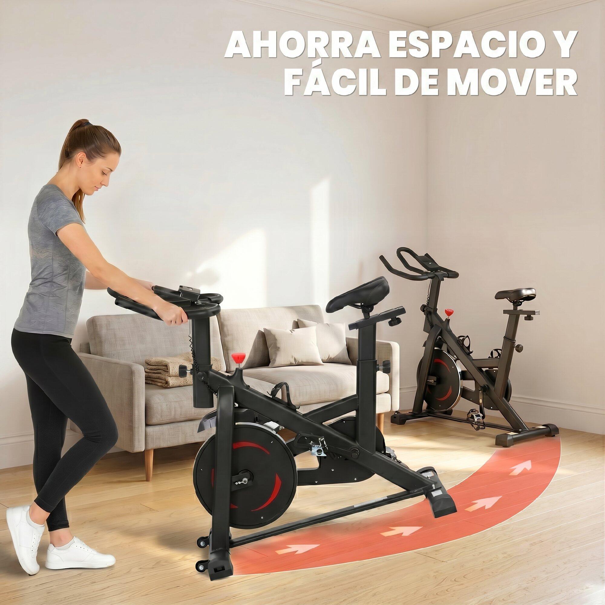 Bicicleta estática 111.5x52.5x114.5 cm preto SPORTNOW 5/5