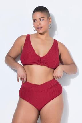 Damskie Figi bikini wysoki stan paski frotte pasek w kopertowym stylu