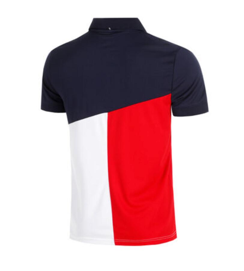 POLO  ERROL MARINE/ROUGE  HOMME 2/4