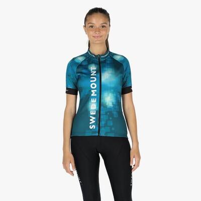 T-shirt korte mouwen fietsen vrouw ademend